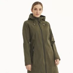Ilse Jacobsen Army Ilse Jacobsen Long Army Raincoat 37L