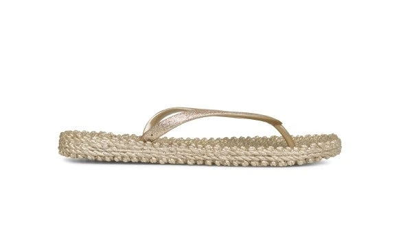 Ilse Jacobsen Glitter Flip Flops - Gold Ilse Jacobsen Glitter Flip Flops - Gold