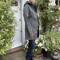 Ilse Jacobsen Soft Shell Raincoat - Mid Length With Detachable Hood - Urban