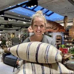 escape Blue Striped Kilim Cushion 15 escape Blue Striped Kilim Cushion