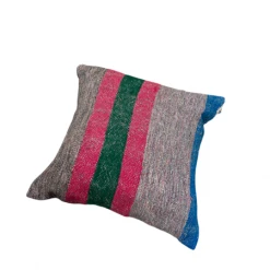 escape Grey Colored Striped Kilim Cushions