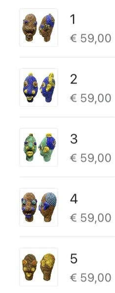 escape Small Beaded Tribal Heads From Cameroon 3 escape Small Beaded Tribal Heads From Cameroon