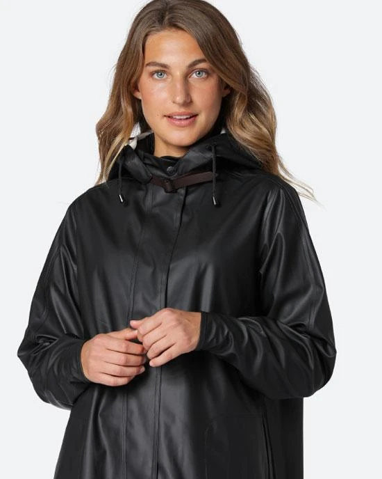 Ilse Jacobsen Hornbaek A Line Raincoat Black Ilse Jacobsen Hornbaek A Line Raincoat Black