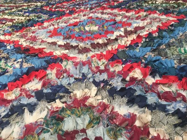 escape Blue/Red/Green Boucherouite Rug escape Blue/Red/Green Boucherouite Rug