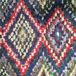 escape Blue/Red/Green Boucherouite Rug 7 escape Blue/Red/Green Boucherouite Rug