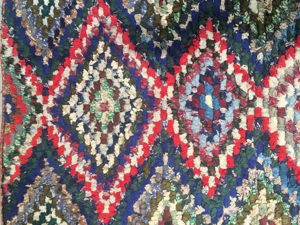 escape Blue/Red/Green Boucherouite Rug escape Blue/Red/Green Boucherouite Rug