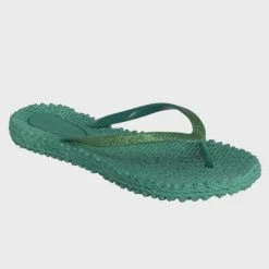 Ilse Jacobsen Glitter Flip Flops - North Green