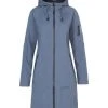 Ilse Jacobsen Long Raincoat Blue Grayness 1 Ilse Jacobsen Long Raincoat Blue Grayness