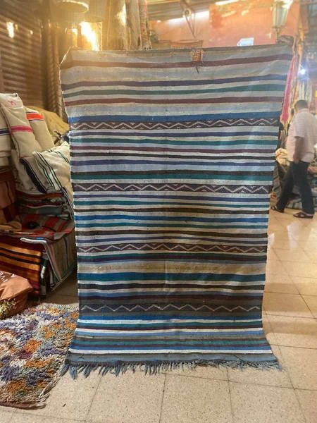 escape Vintage Boucherouite Kilim 185 125 escape Vintage Boucherouite Kilim 185 125