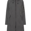 Ilse Jacobsen Long Raincoat - Dark Grey 2 Ilse Jacobsen Long Raincoat - Dark Grey
