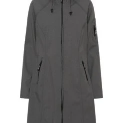 Ilse Jacobsen Long Raincoat - Dark Grey