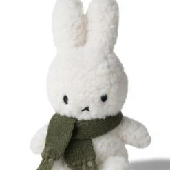 Miffy Sitting Popcorn With Green Scarf