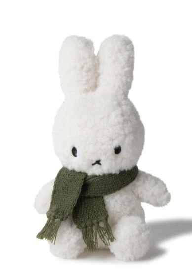 Miffy Sitting Popcorn With Green Scarf Miffy Sitting Popcorn With Green Scarf