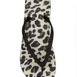 Ilse Jacobsen Flip Flops Black Leopard