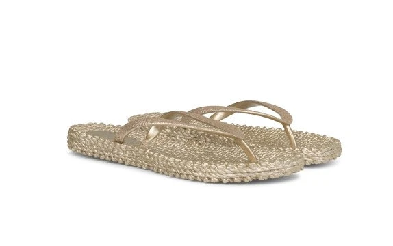 Ilse Jacobsen Glitter Flip Flops - Gold Ilse Jacobsen Glitter Flip Flops - Gold