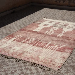 escape Soft Burgundy Boujad Rug