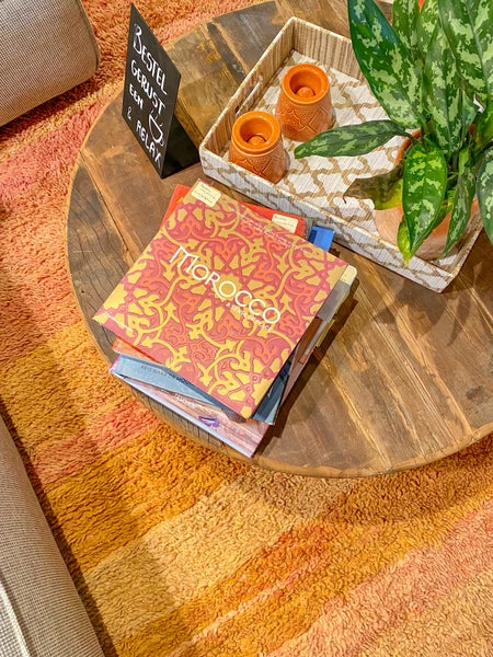 escape Ochre & Pink Boujad Rug escape Ochre & Pink Boujad Rug