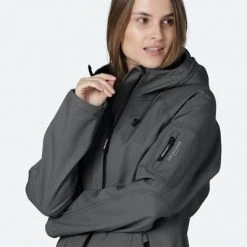 Ilse Jacobsen Long Dark Shadow Raincoat 37 L