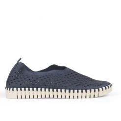 Ilse Jacobsen Navy Tulip Slip On