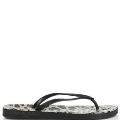 Ilse Jacobsen Flip Flops Black Leopard