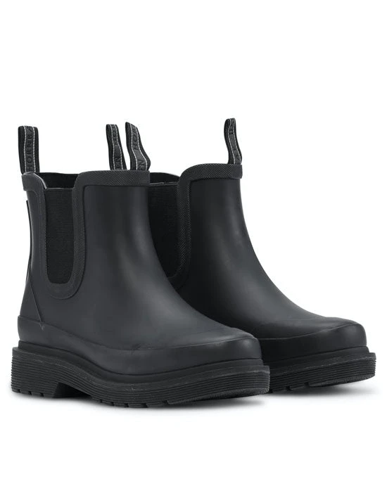 Ilse Jacobsen Chelsea Short Rubber Boots Black 3 Ilse Jacobsen Chelsea Short Rubber Boots Black