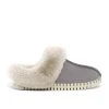 Ilse Jacobsen Tulip Slip On Slipper Faux Fur Dark Shadow 2 Ilse Jacobsen Tulip Slip On Slipper Faux Fur Dark Shadow