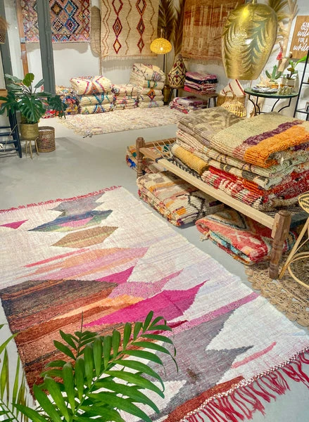 escape Doublesided Boucherouite Kilim L5 escape Doublesided Boucherouite Kilim L5