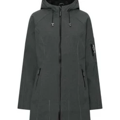 Ilse Jacobsen 3/4 Length Raincoat - Urban Grey