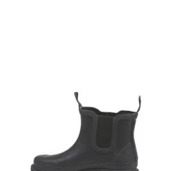Ilse Jacobsen Short Black Rubber Chelsea Boots