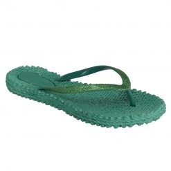 Ilse Jacobsen Cheerful Glitter Flip Flops - North Green