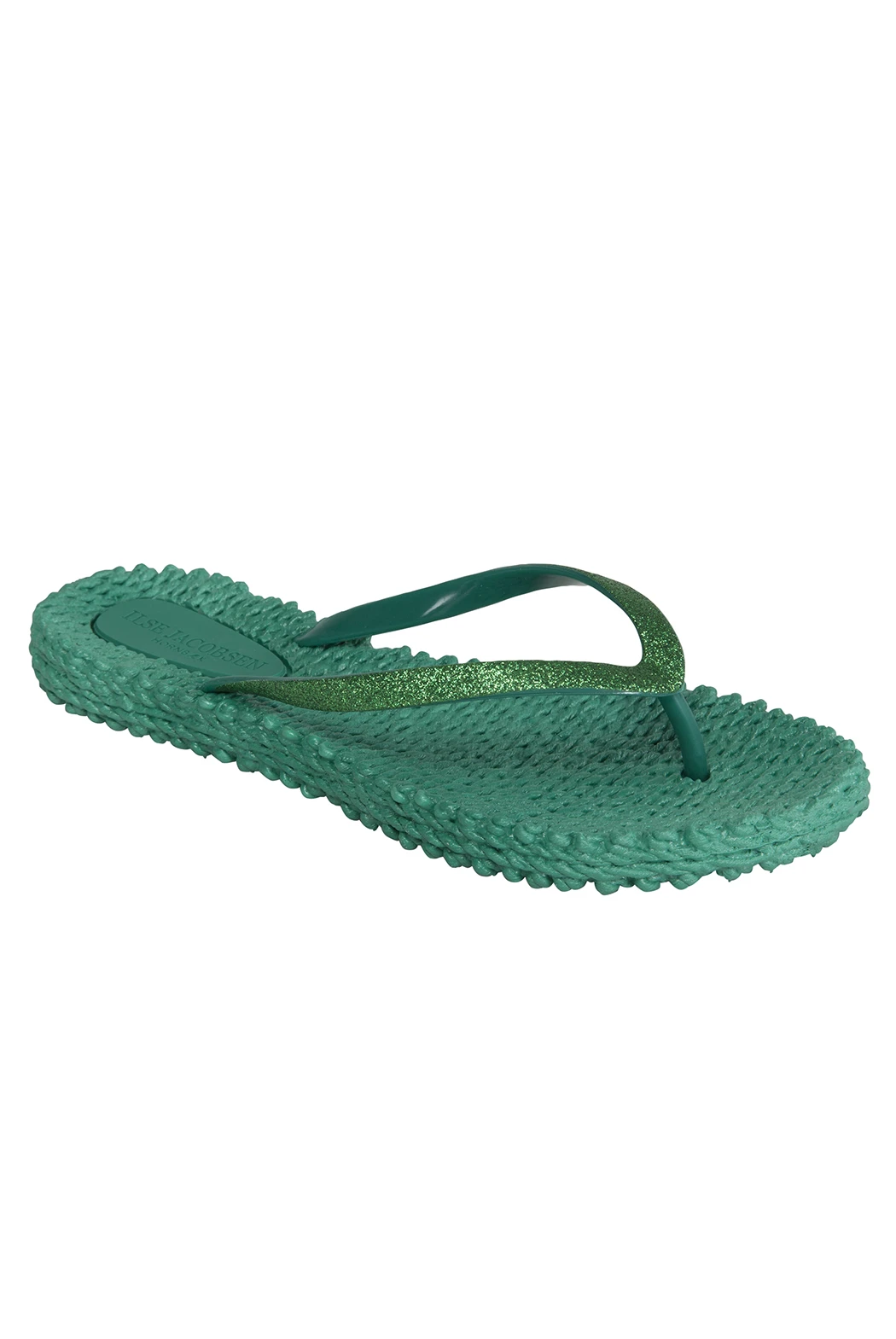 Ilse Jacobsen Cheerful Glitter Flip Flops - North Green Ilse Jacobsen Cheerful Glitter Flip Flops - North Green
