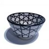 escape Patterned Ceramic Salad Bowl 1 escape Patterned Ceramic Salad Bowl