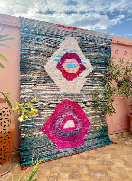 escape Doublesided Boucherouite Kilim L1 3 escape Doublesided Boucherouite Kilim L1