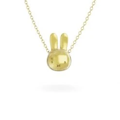 Miffy Miffy Large 18ct Gold Vermeil Head Necklace
