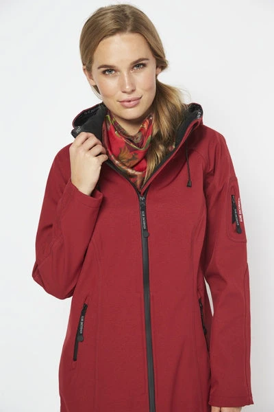 Ilse Jacobsen Long Raincoat - Rhubarb Ilse Jacobsen Long Raincoat - Rhubarb