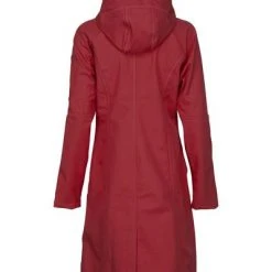 Ilse Jacobsen Dark Red Ilse Jacobsen Long Rhubarb Raincoat 37L