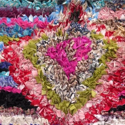 escape Red Framed Boucherouite Rug