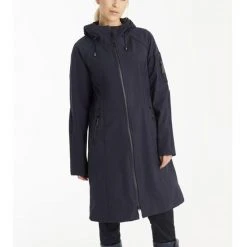 Ilse Jacobsen Dark Indigo Long Raincoat