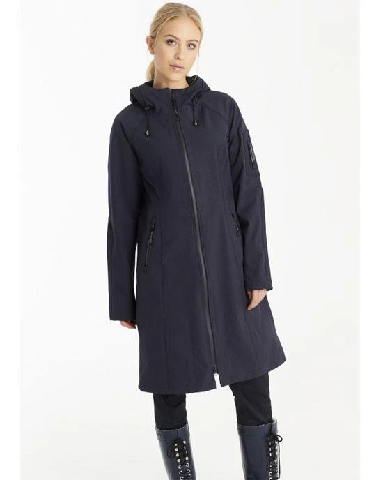 Ilse Jacobsen Dark Indigo Long Raincoat Ilse Jacobsen Dark Indigo Long Raincoat