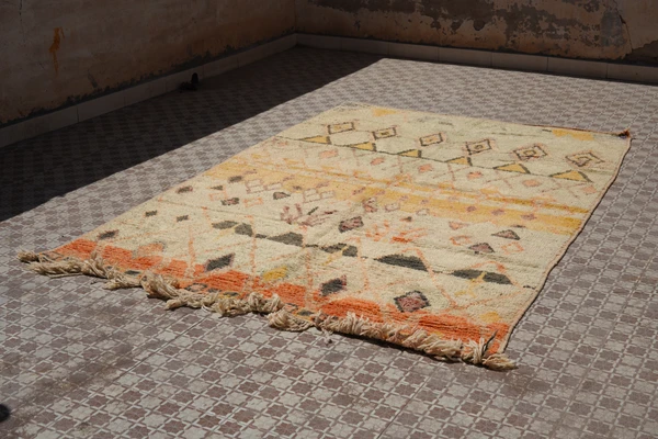 escape Yellow Based Boujad Rug escape Yellow Based Boujad Rug