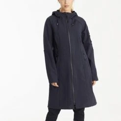 Ilse Jacobsen Dark Indigo Long Raincoat 4 Ilse Jacobsen Dark Indigo Long Raincoat