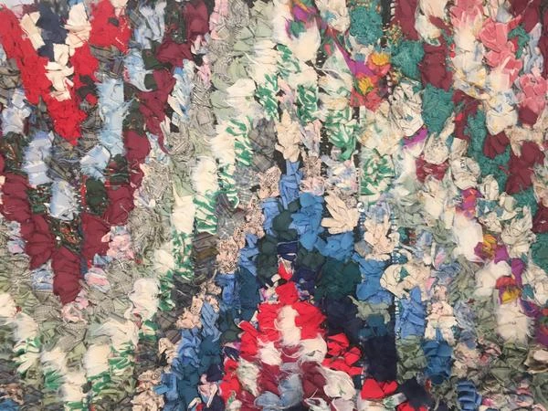 escape Blue/Red/Green Boucherouite Rug escape Blue/Red/Green Boucherouite Rug
