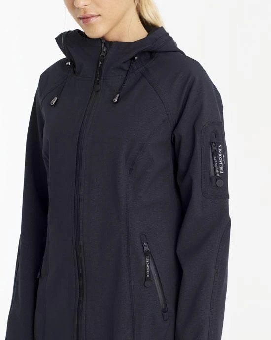 Ilse Jacobsen Dark Indigo Long Raincoat Ilse Jacobsen Dark Indigo Long Raincoat