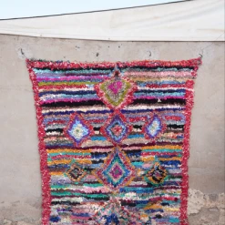 escape Red Framed Boucherouite Rug