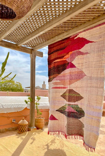 escape Doublesided Boucherouite Kilim L5 escape Doublesided Boucherouite Kilim L5