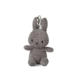 Miffy Corduroy Keyring Grey