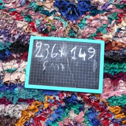 escape Red Framed Boucherouite Rug