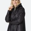 Ilse Jacobsen Light A-line Raincoat - Black