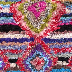 escape Red Framed Boucherouite Rug