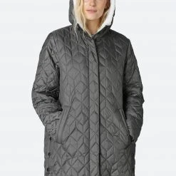 Ilse Jacobsen AERIAL05 Padded Coat - Shadow 4 Ilse Jacobsen AERIAL05 Padded Coat - Shadow